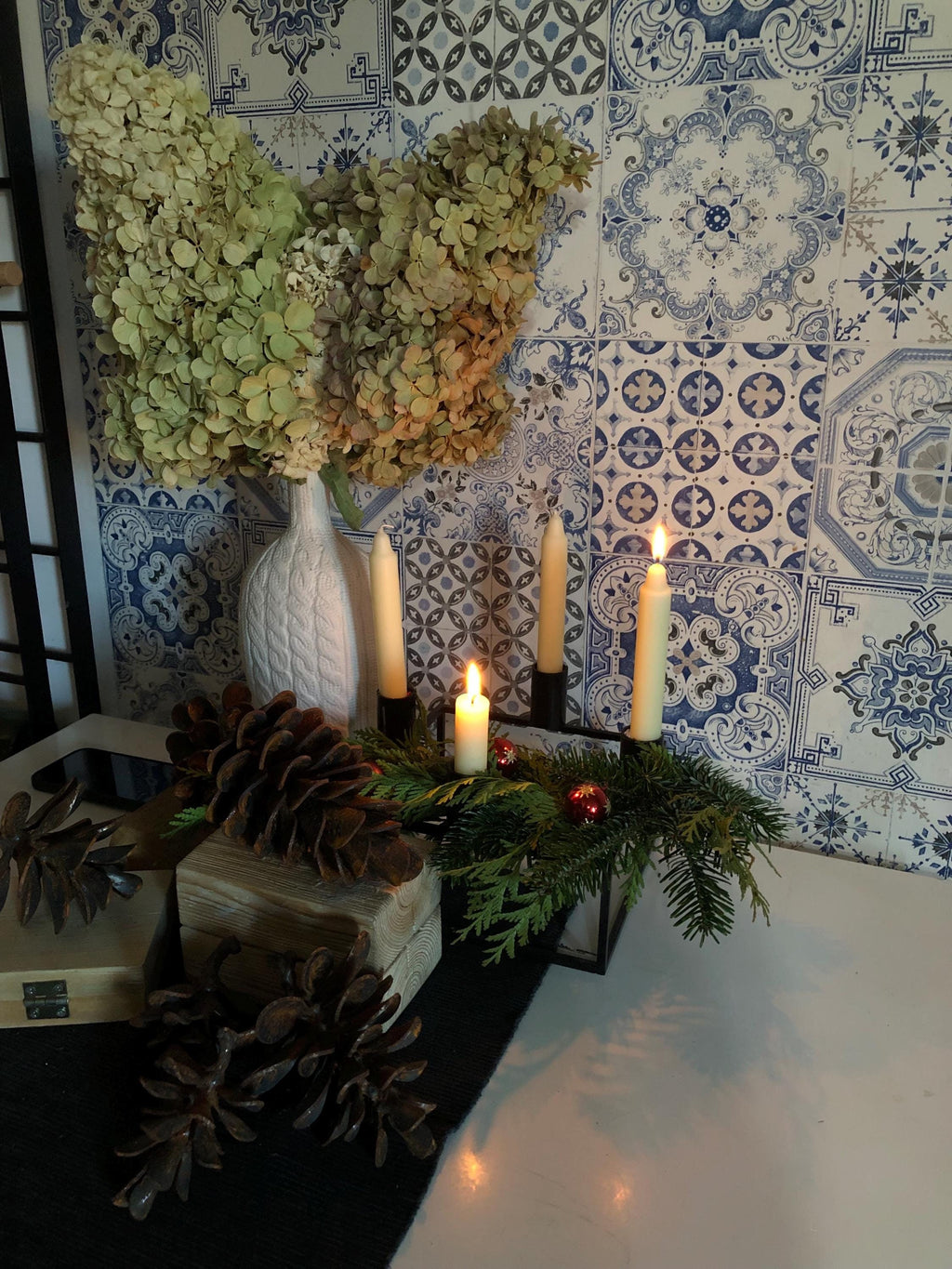 Rusted Pine Cone Sculpture - size 20 cm x 9 cm