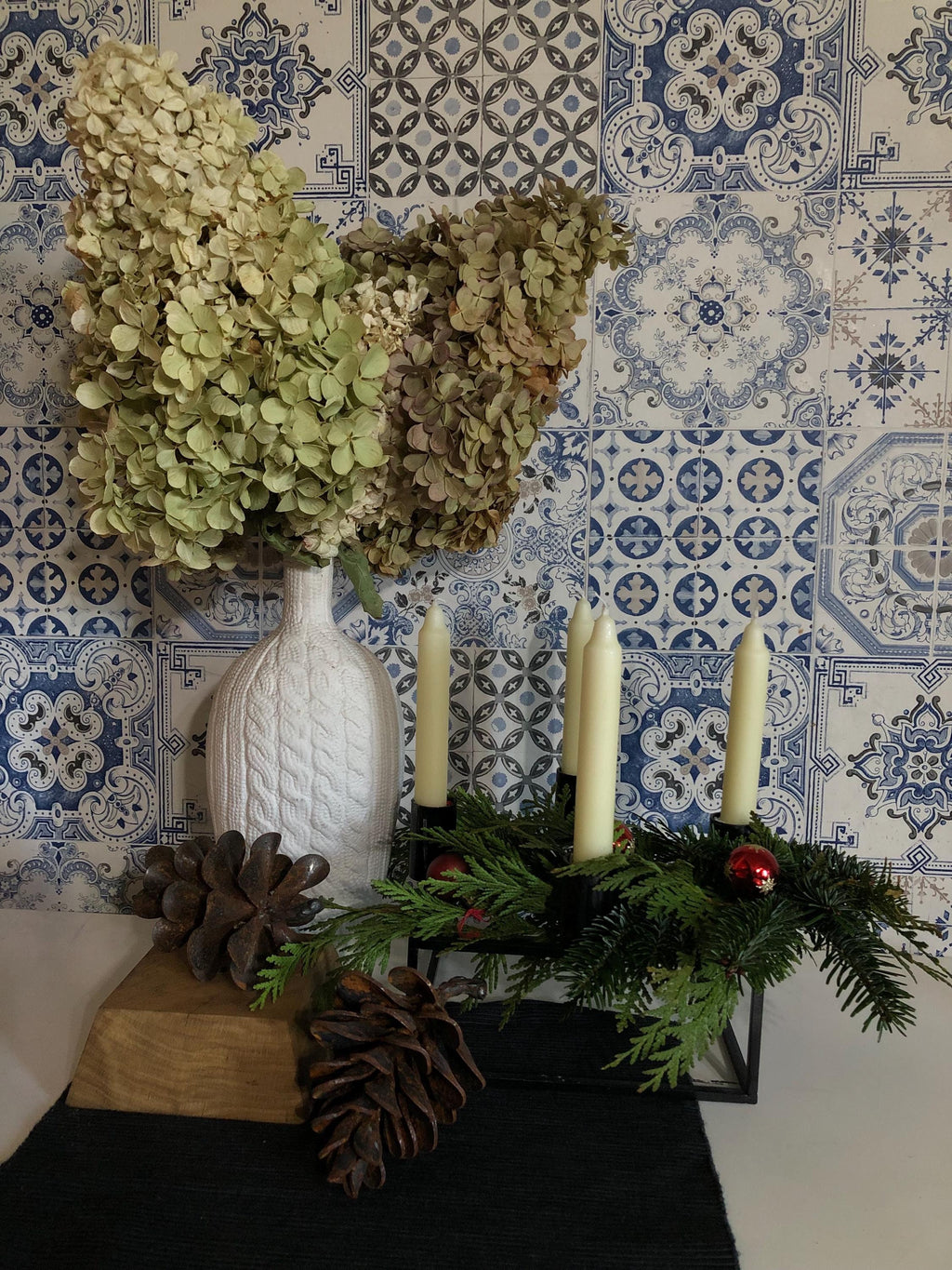 Rusted Pine Cone Sculpture - size 20 cm x 9 cm