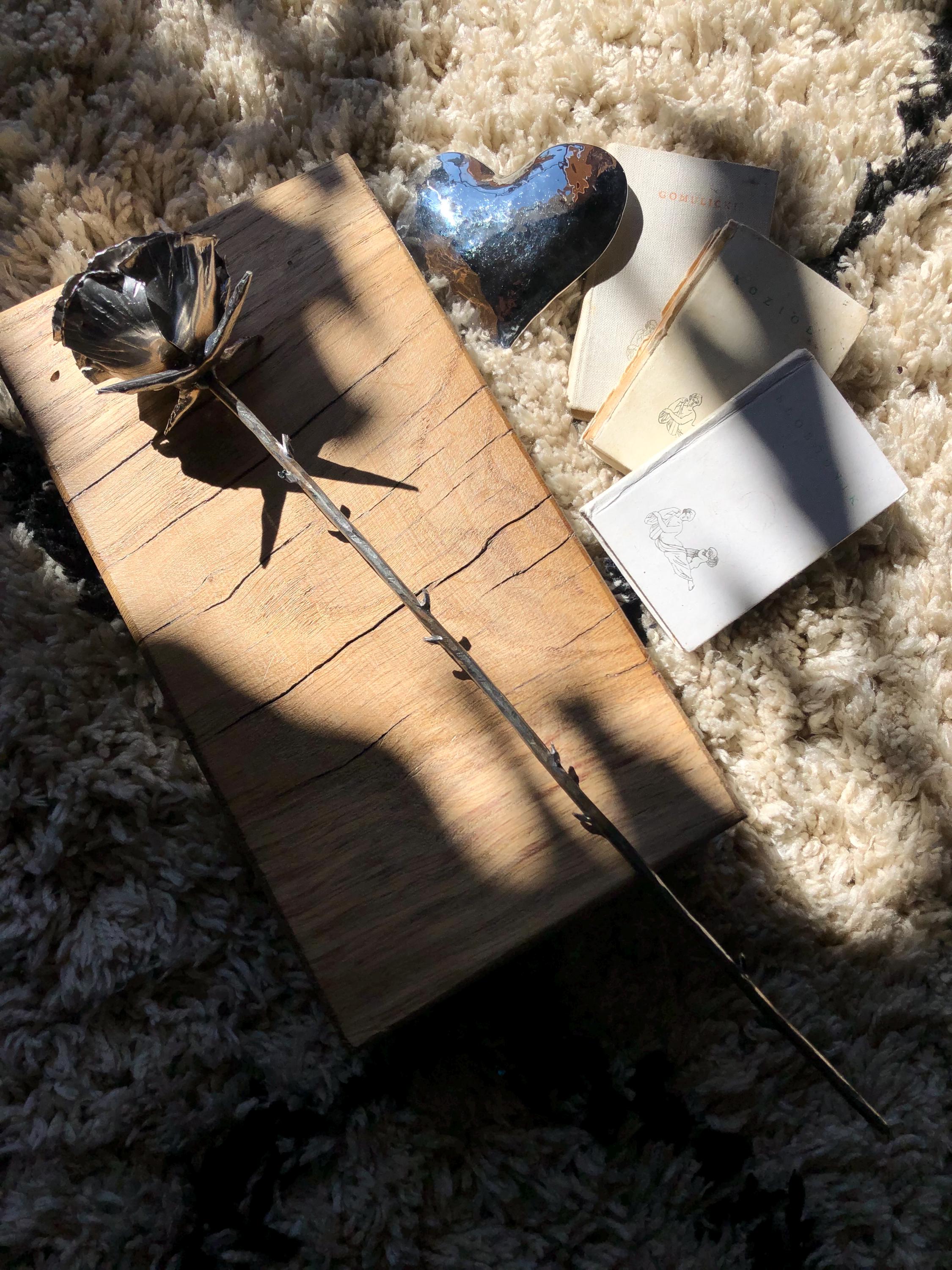 Handmade Stainless Steel Rose – Unique Metal Sculpture, Anniversary Gift, Home Decor, Eternal Rose