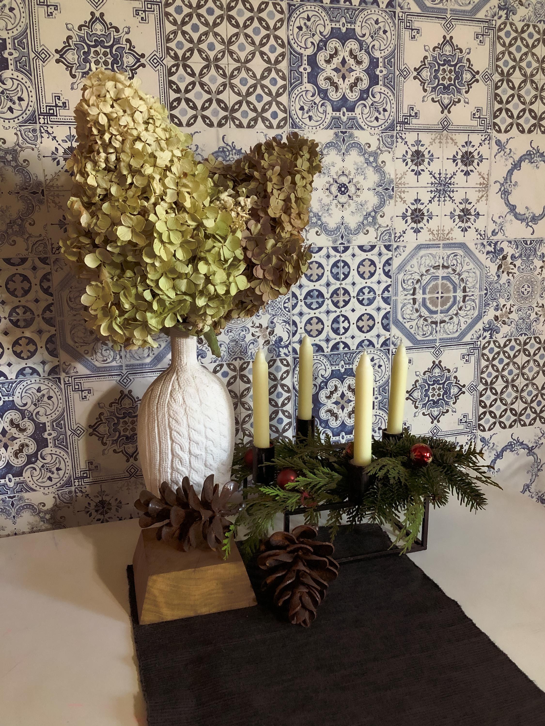 Rusted Pine Cone Sculpture - size 20 cm x 9 cm