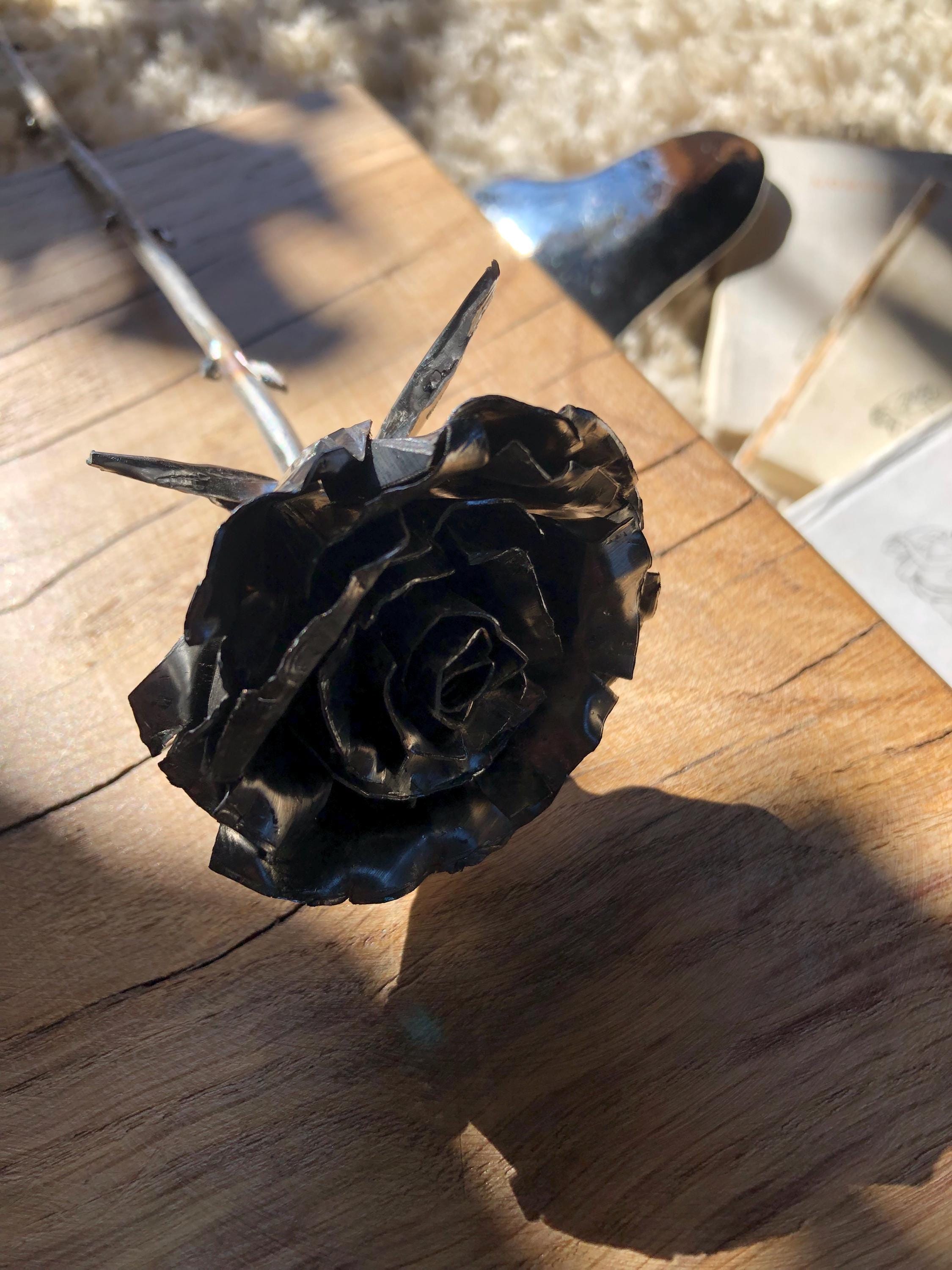Handmade Stainless Steel Rose – Unique Metal Sculpture, Anniversary Gift, Home Decor, Eternal Rose